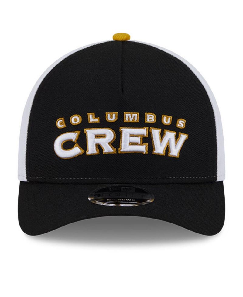 Men's Black/White Columbus Crew 2025 Jersey Hook 9FORTY M-Crown Adjustable Hat
