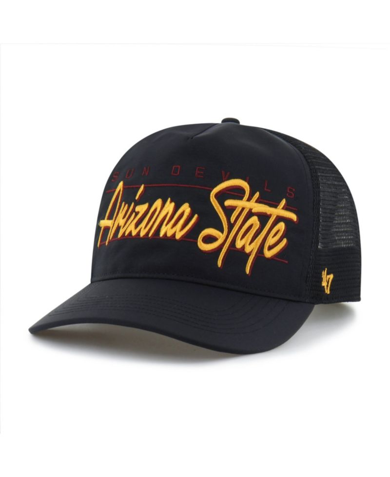 Men's and Women's '47 Black Arizona State Sun Devils brrr&deg; Condor Mesh Hitch Adjustable Hat