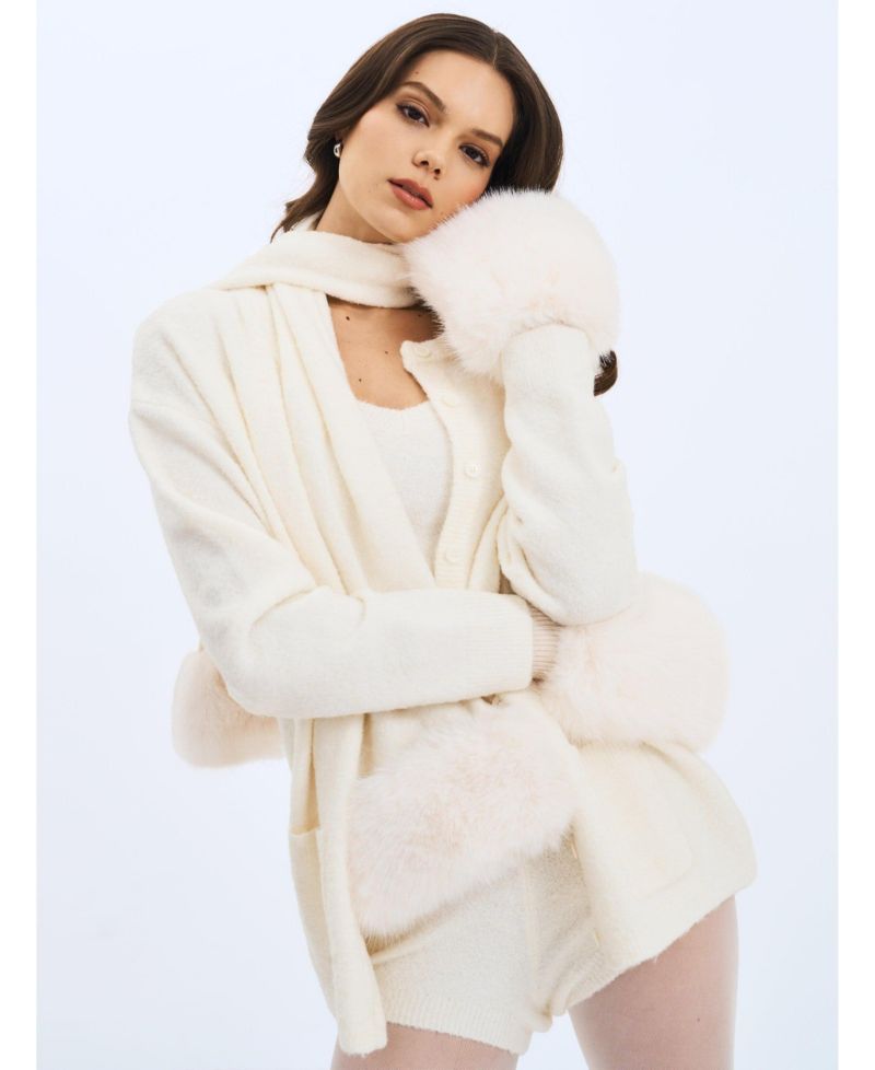 Women's Orla Wool-Blend Ribbed Knit Cardigan