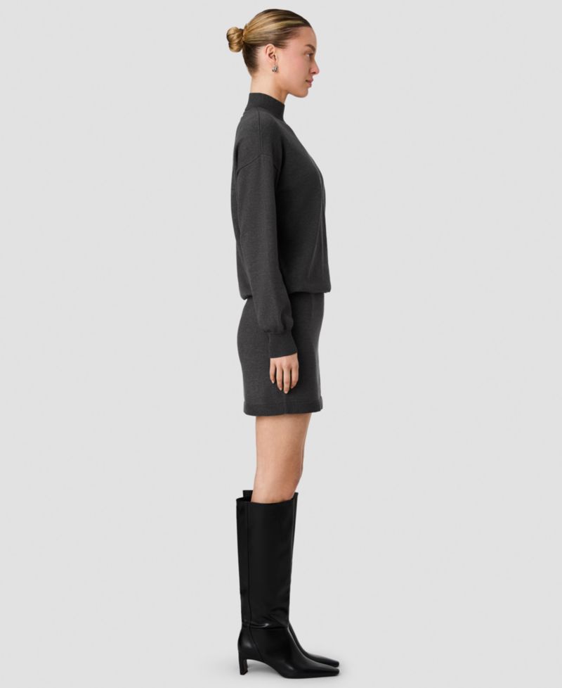 Women's Cosysoft Mock Neck Long-Sleeve Mini Dress