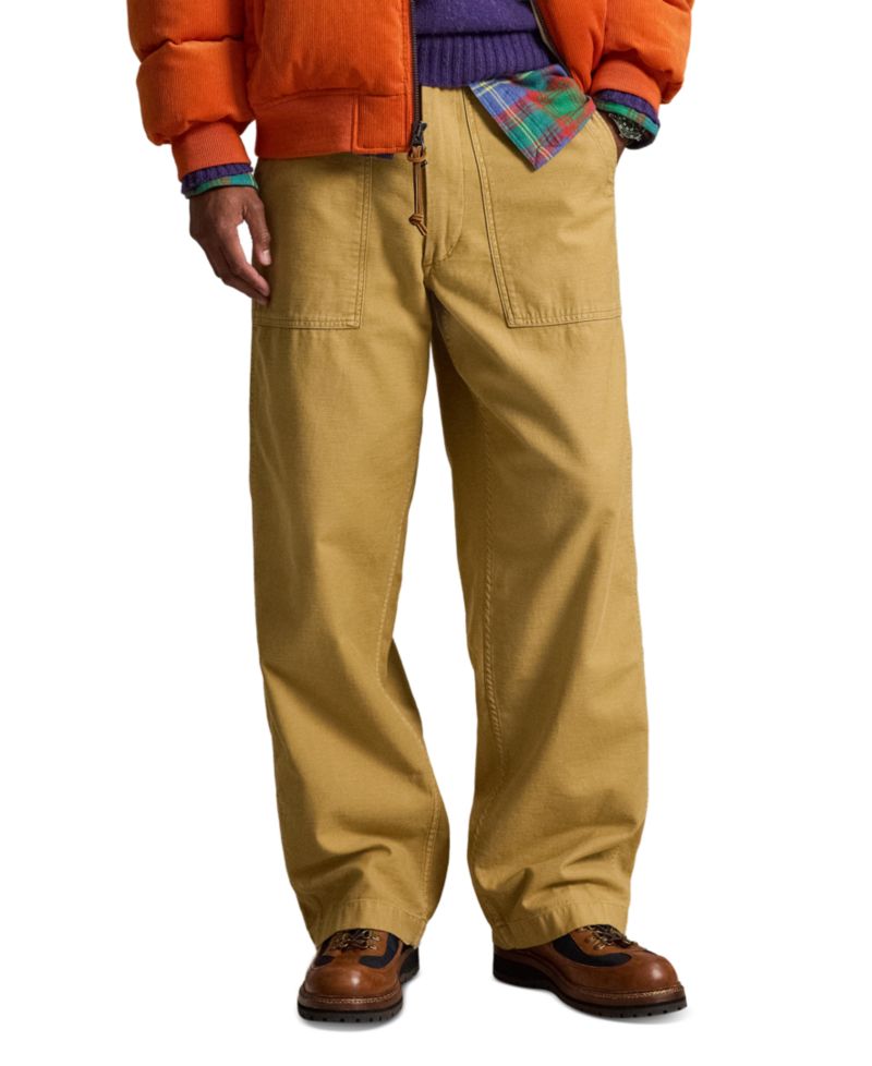 Men's Relaxed Fit Reverse-Sateen Utility Pants