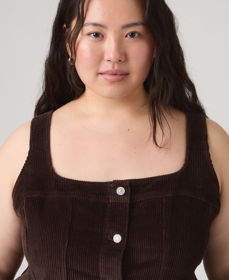 Plus Size Audra Square Neck Mini Tank Dress