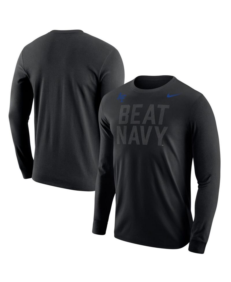 Men's Black Air Force Falcons APLS Fighting Falcon Collection Rivalry Long Sleeve T-Shirt