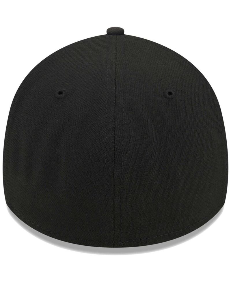 Men's Black St. Louis Cardinals Logo 39THIRTY Flex Hat