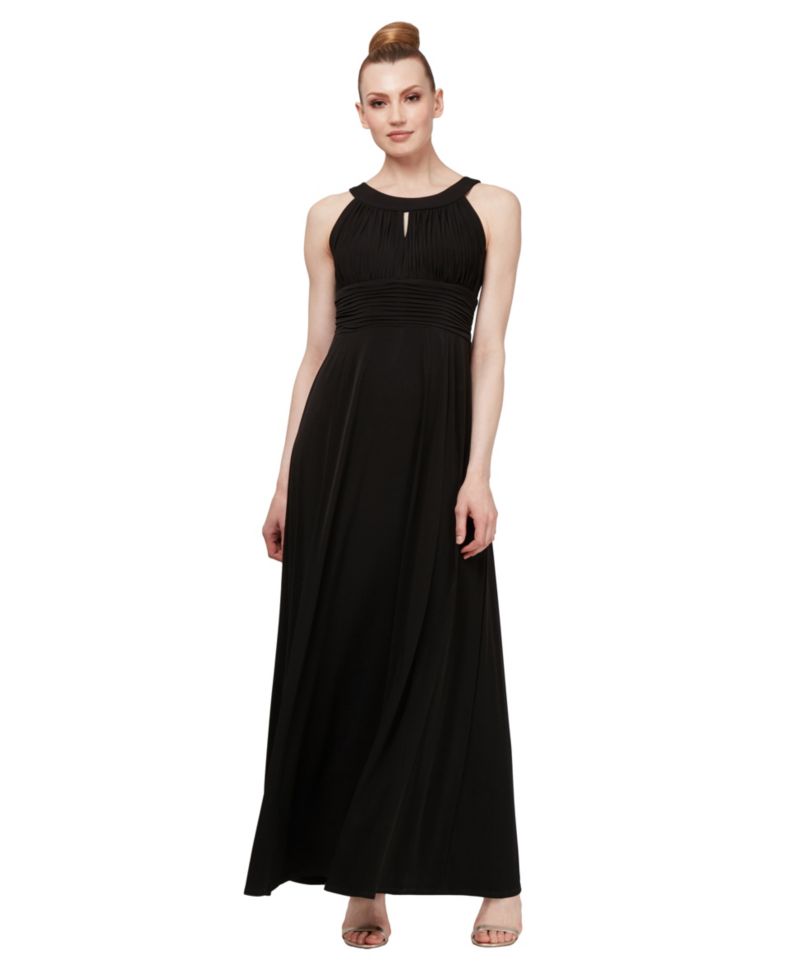 Sleeveless Pleated Maxi Dress