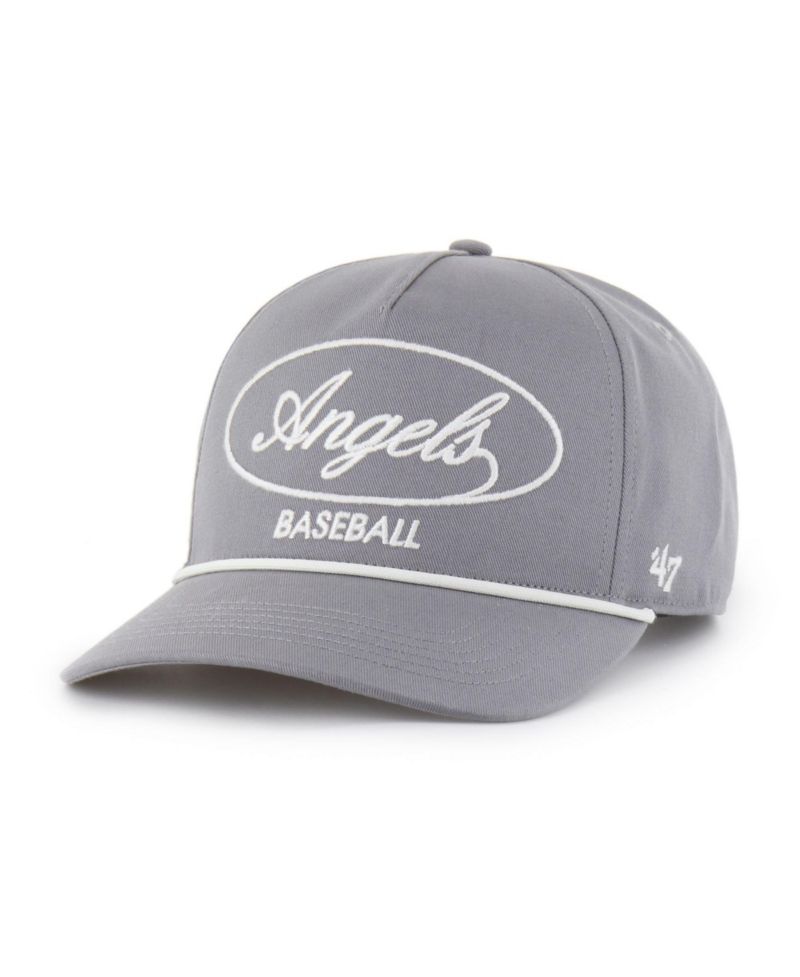 47 Brand Men's Gray Los Angeles Angels Foundational Hitch Adjustable Hat