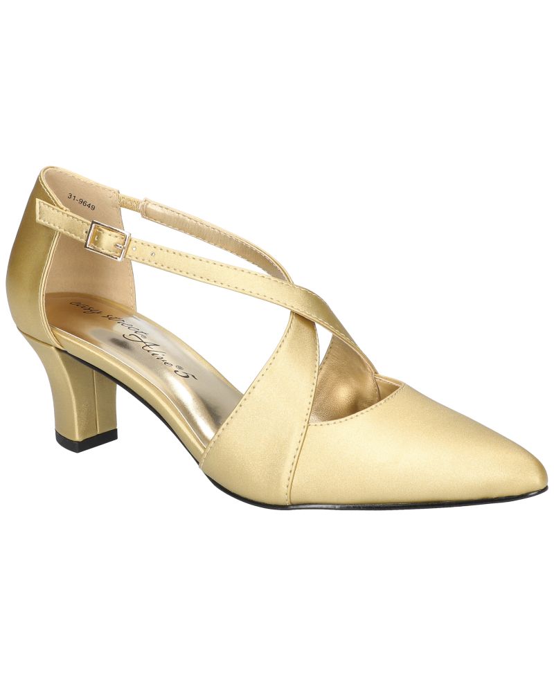 Women's Elegance Cross Strap Front Pumps