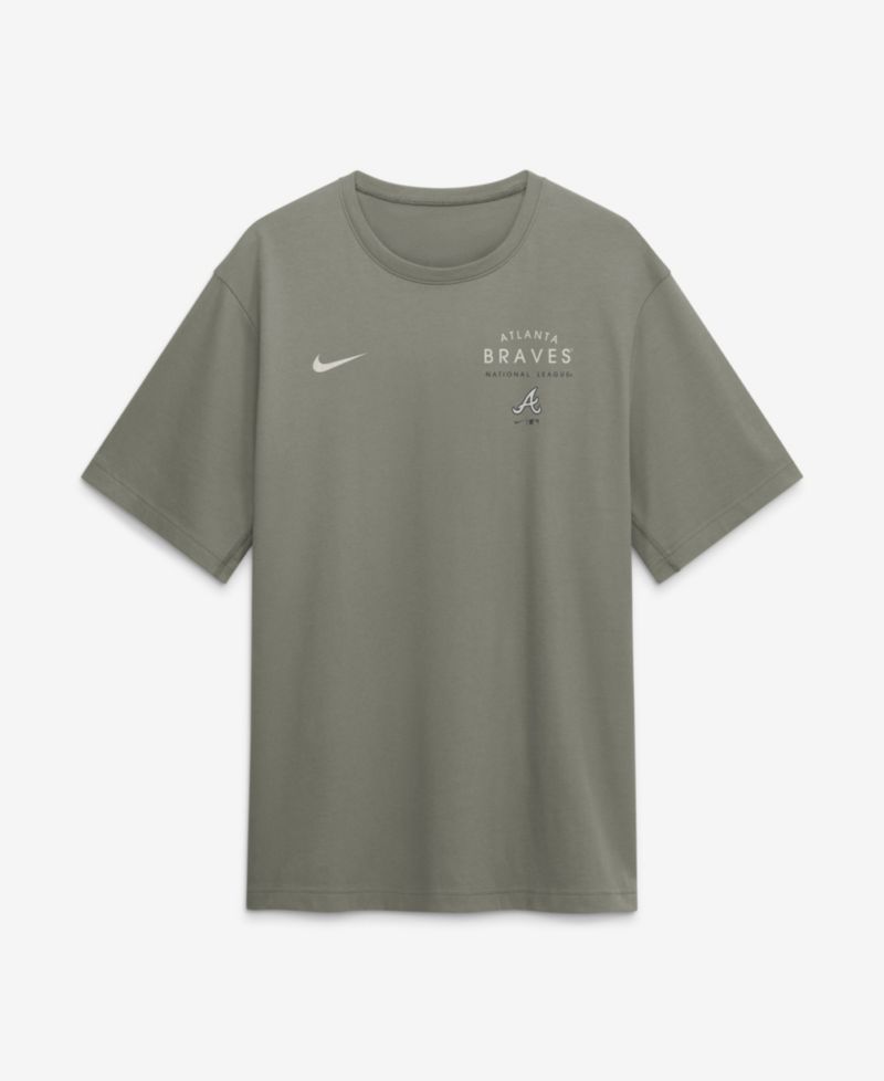 Men's Olive Atlanta Braves Statement Dri-FIT Primary T-Shirt