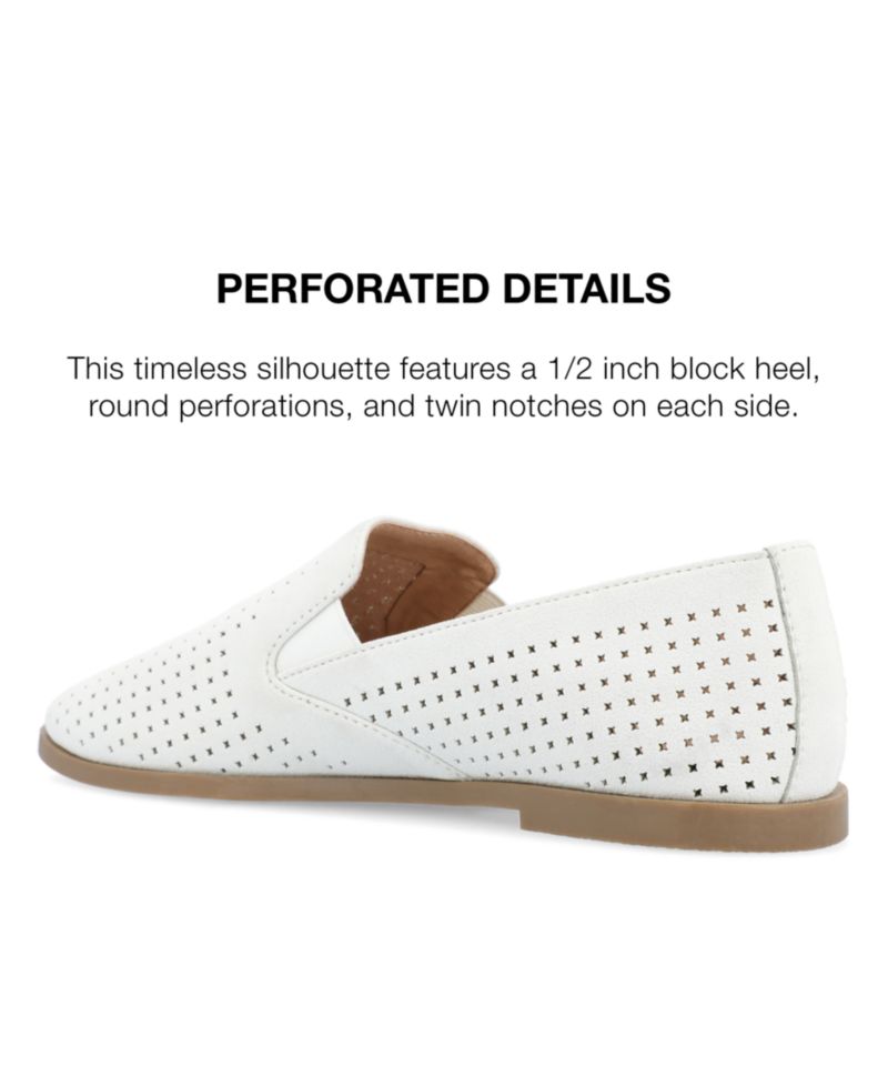 Women's Lucie Perforated Slip On Loafers