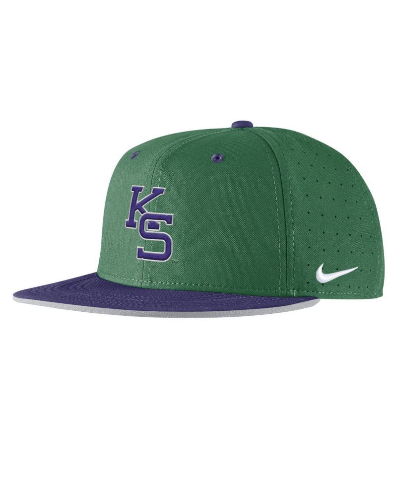 Men's Green Kansas State Wildcats 2025 On-Field True Performance Baseball Fitted Hat