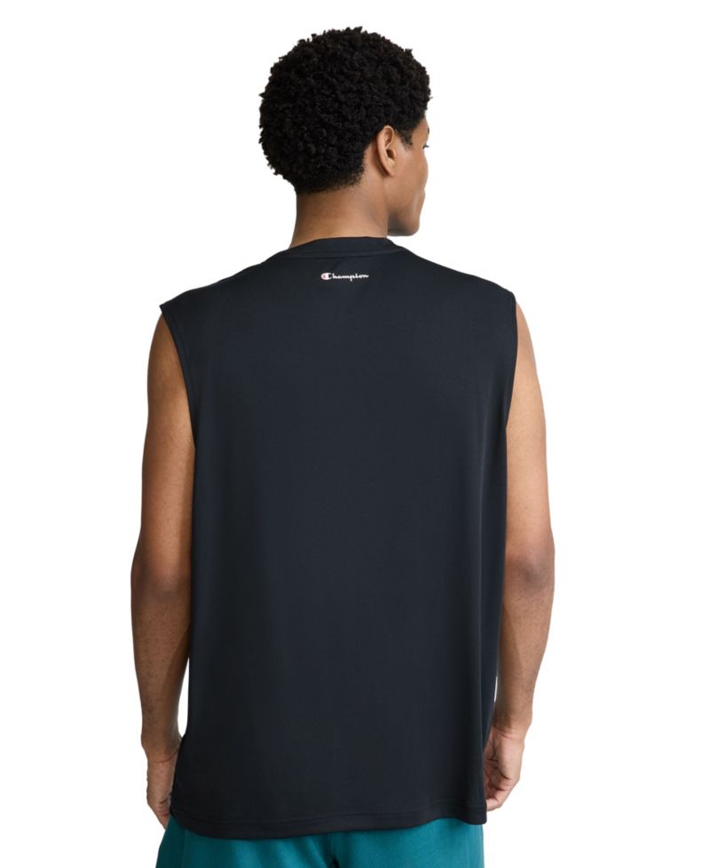 Men's Script Sport Muscle Crewneck Tank Top