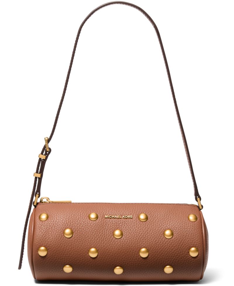 Michael Kors Izzy Small Leather Barrel Pouchette Handbag
