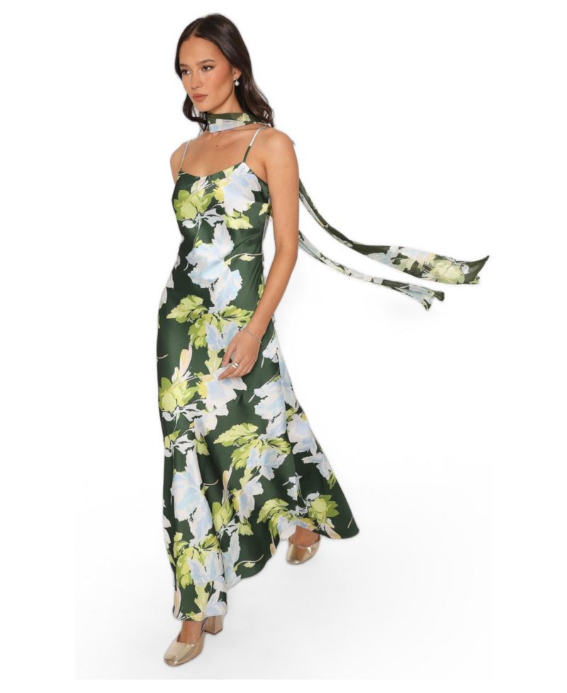 Women's Kinara Maxi Floral Square-Neck Dress