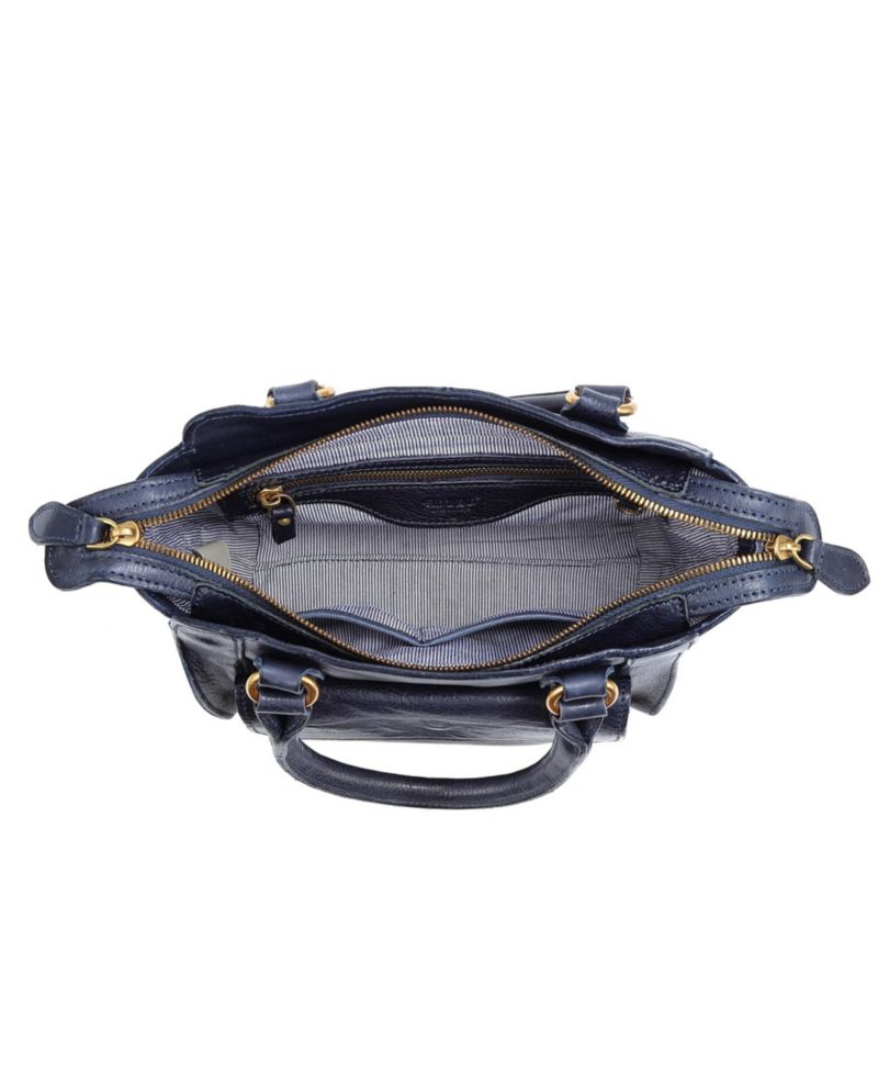 Pansy Small Leather Satchel Bag