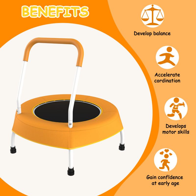 Streamdale Toddler Trampoline with Handle for Ages 1+