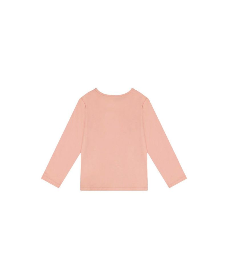 Little and Big Girl 6-12 Long Sleeve Cotton T-Shirt