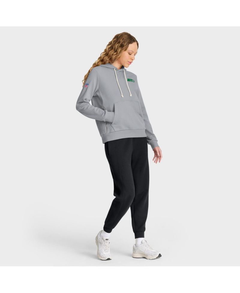 Women's Wolf Gray Seattle Seahawks 2025 Rivalries Collection Standard Issue Sideline Dri-FIT Hoodie