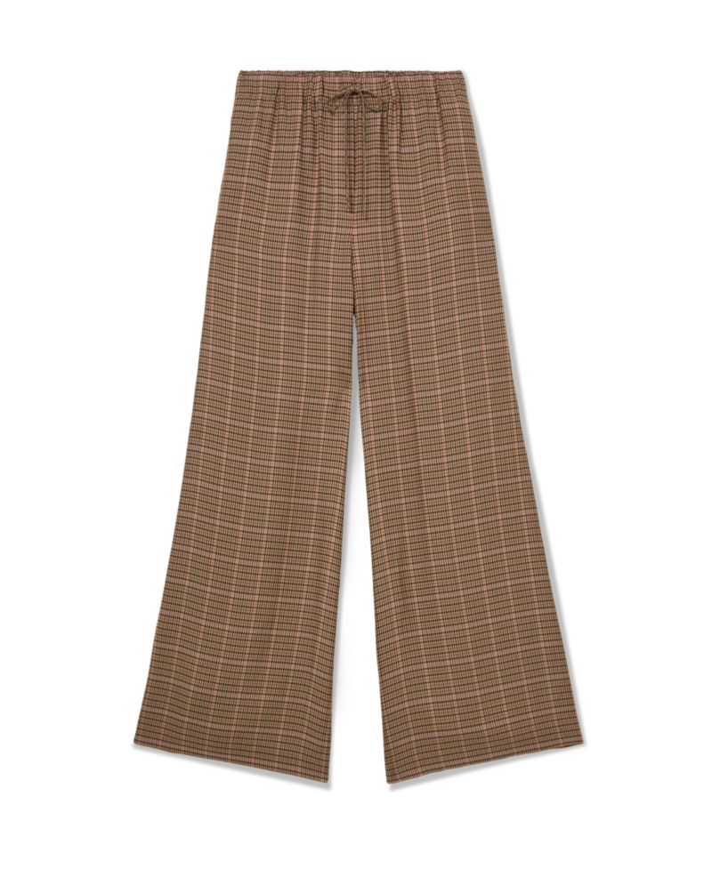 Women's Minnie Wide-Leg Check Trousers