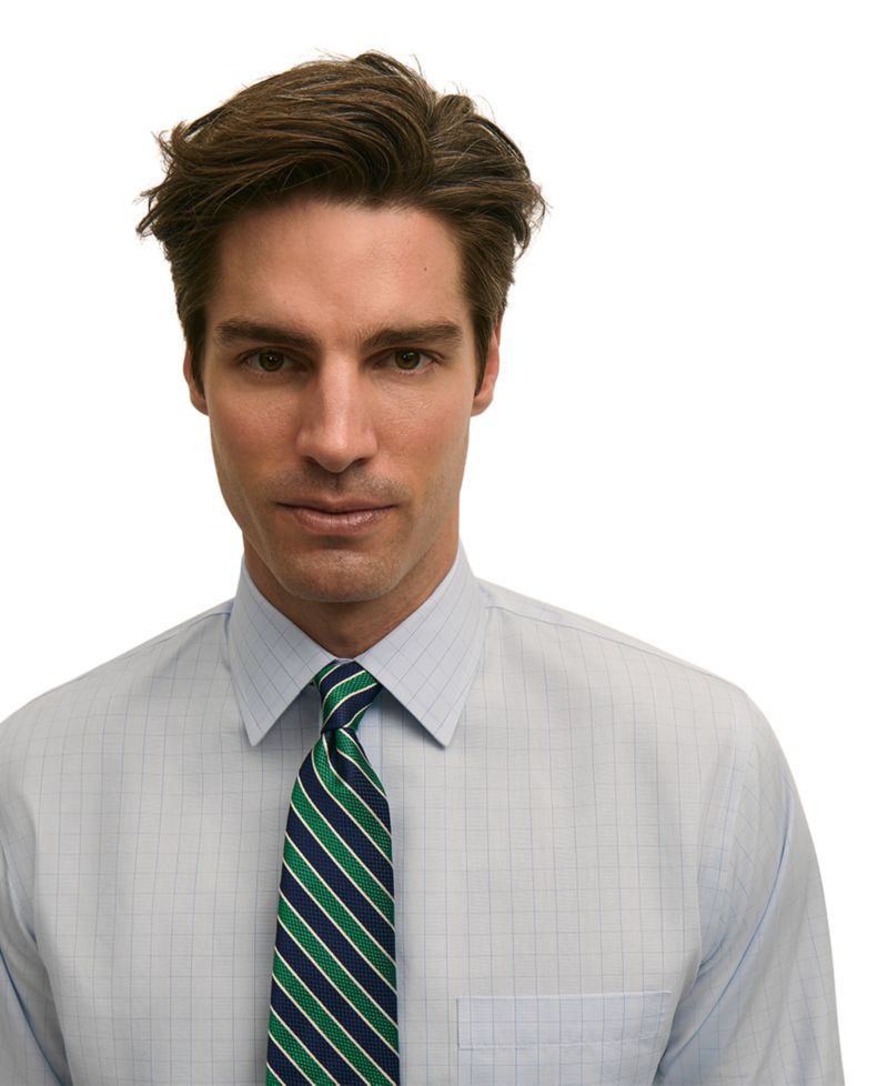 Men's Spread Collar Dress Shirt