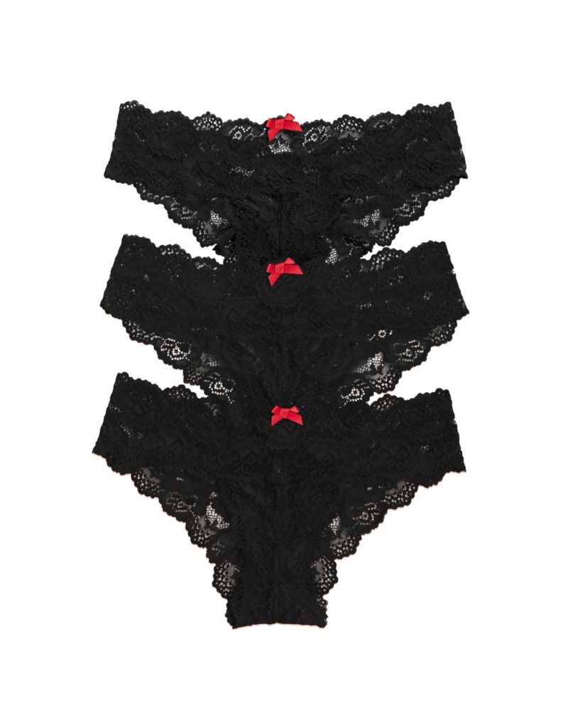 Women's Goddess Stretch Lace Chikini 3-Pack