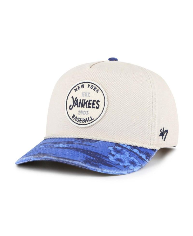Men's Cream/Navy New York Yankees Fiji Rope Hitch Adjustable Hat