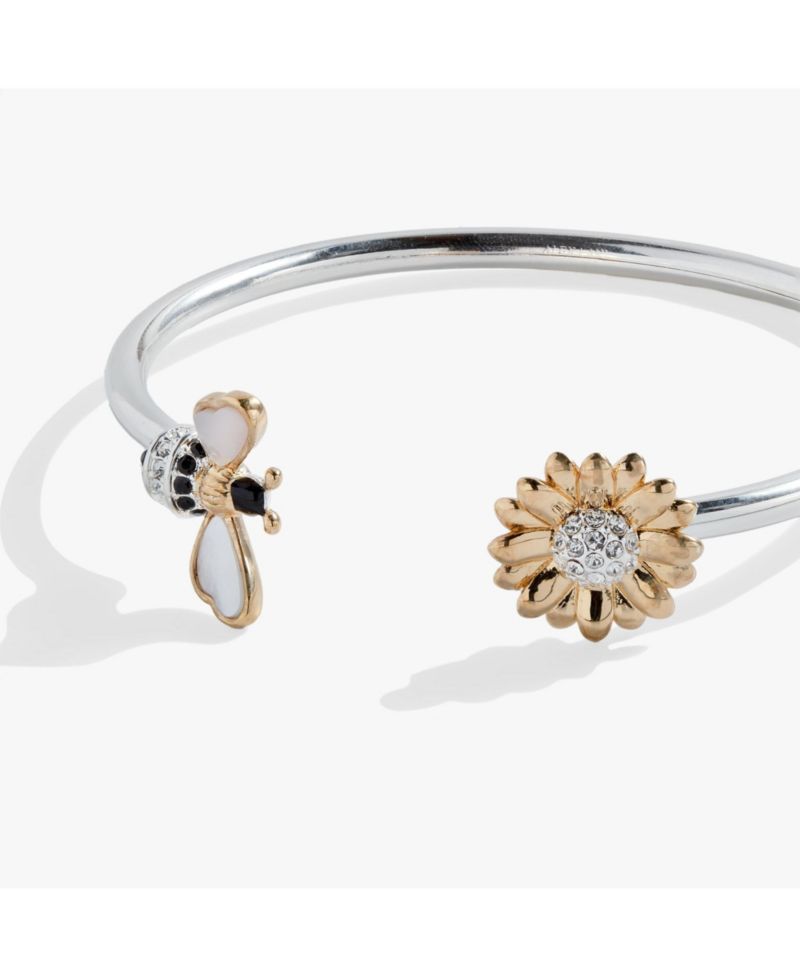 Sunflower and Bee Flex Cuff