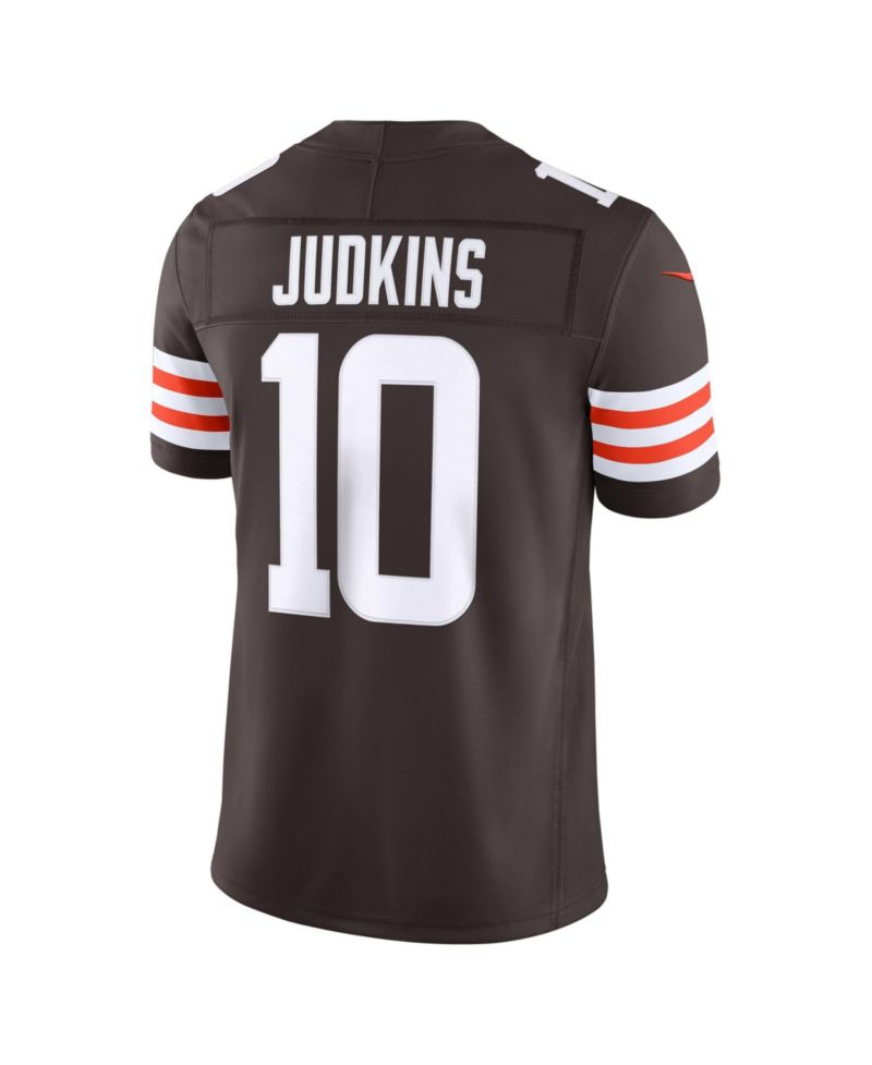 Men's Quinshon Judkins Brown Cleveland Browns Team Vapor F.U.S.E. Stitched Limited Jersey