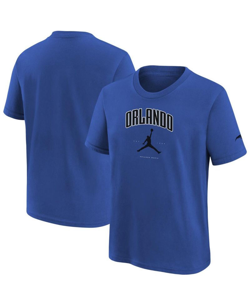 Big Boys and Girls Blue Orlando Magic Essential Cities T-Shirt