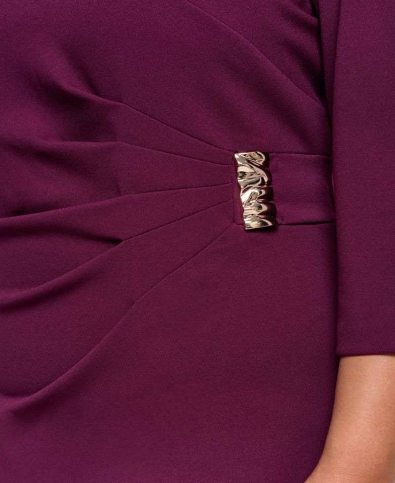 Petite Boat Neck Sheath Dress