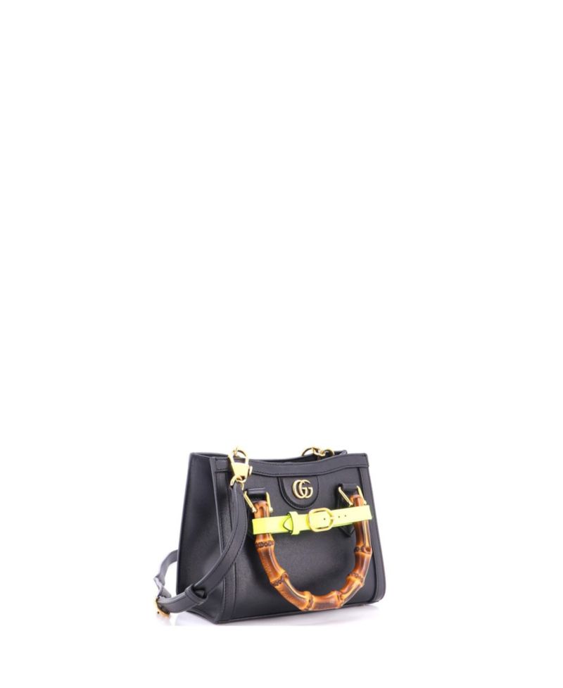 Mini Diana NM Bamboo Handle Tote Leather