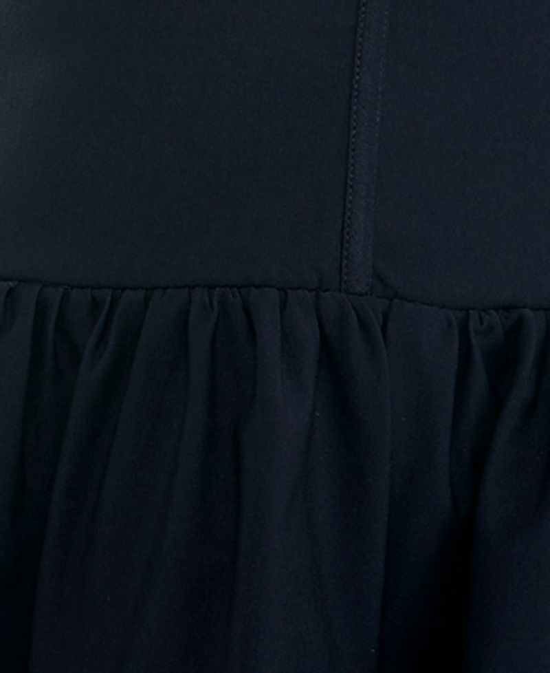 Juniors' Scarf with Drop Waist and Pleated Top Mini Dress