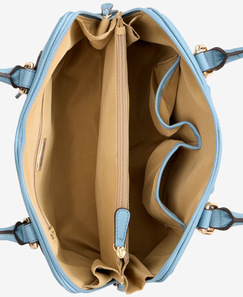 Vertical Colorblock Dome Satchel