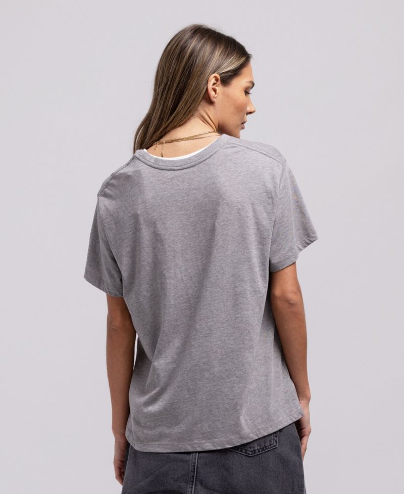 Men's and Women's Lisa Leslie Heather Gray Los Angeles Sparks Court Origins Player Boyfriend T-Shirt