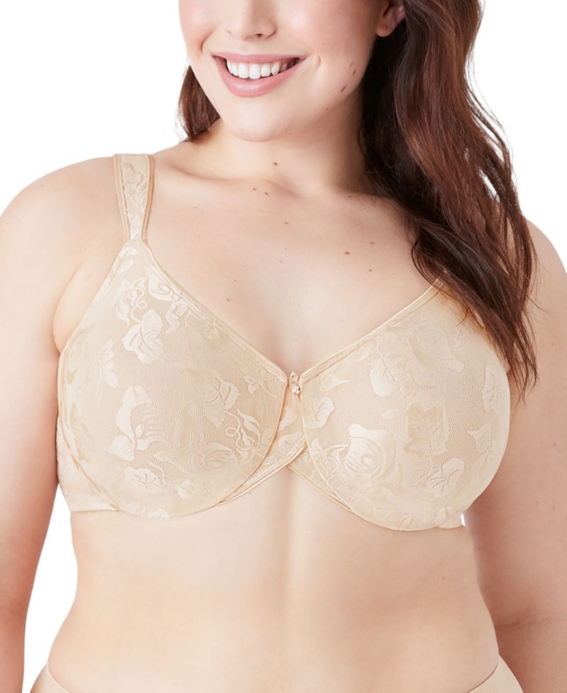 Women's Awareness Full Figure Seamless Underwire Bra 85567, Up To I Cup