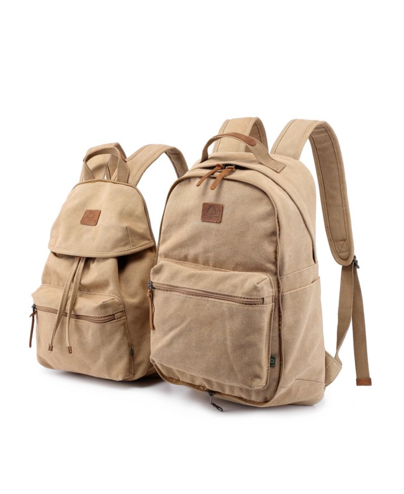 Trail and Tree Double Canvas Backpack Handbag