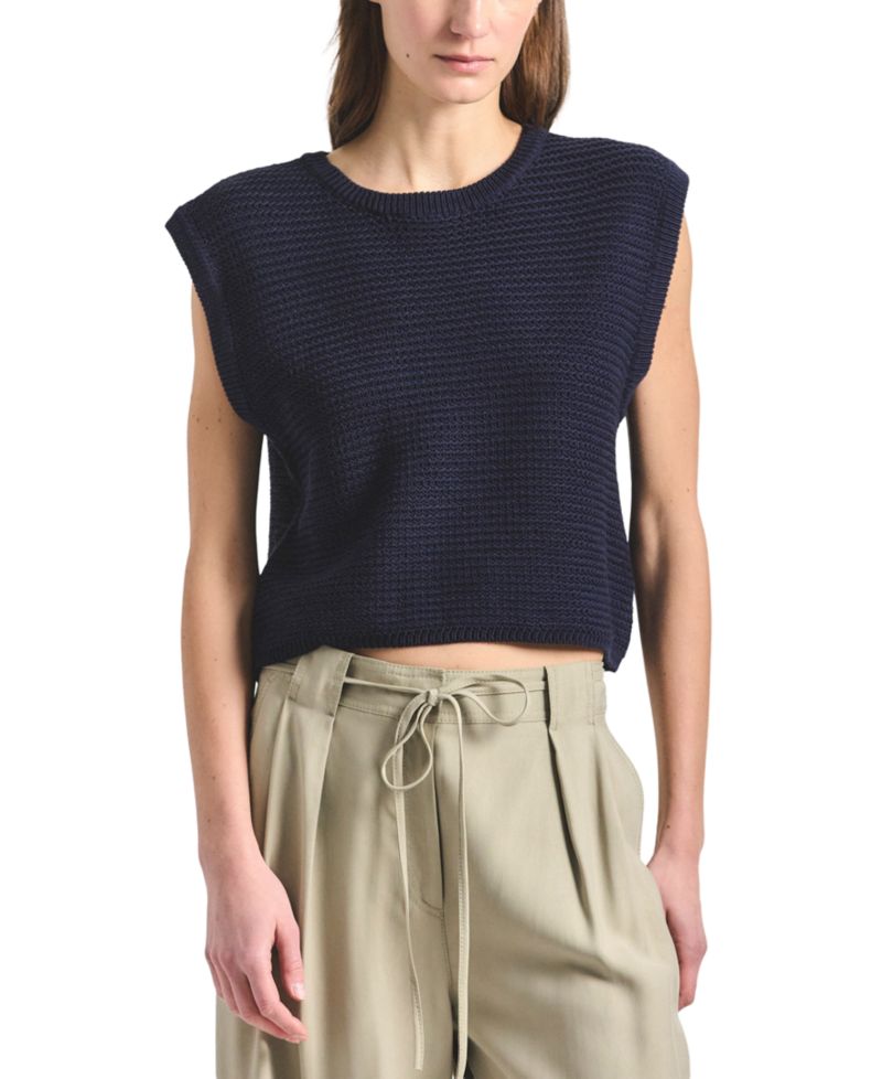 Women's Vivienne Mesh Knit Sleeveless Sweater