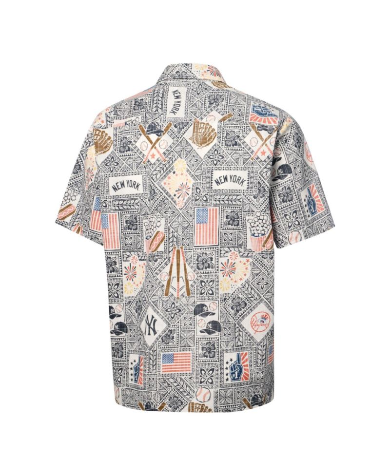 Men's Navy New York Yankees Americana Button-Up Shirt