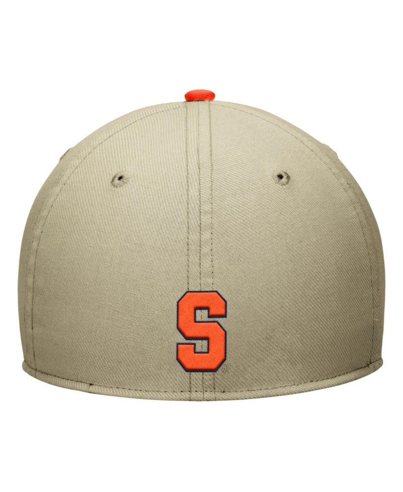 Men's Beige/Orange Syracuse Orange Dri-FIT SwooshFlex Hat