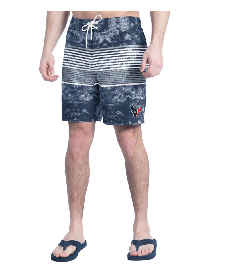 Men's Navy/Gray Houston Texans Horizon Volley Swim Shorts