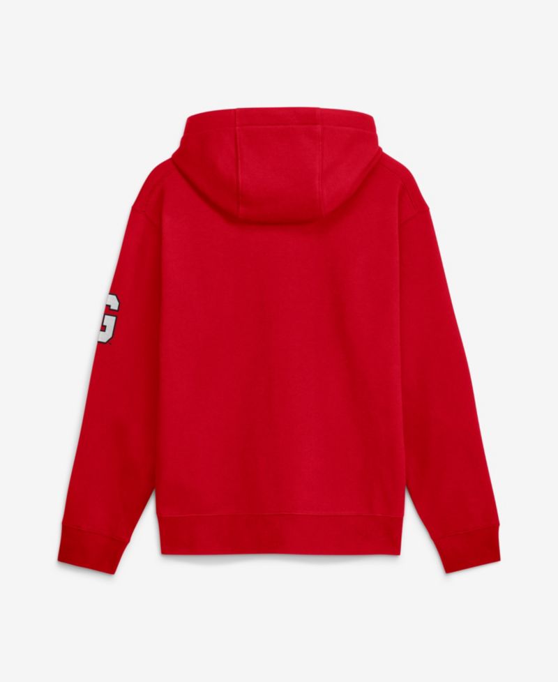 Men's Red Georgia Bulldogs 2026 Sideline Club Fleece Hoodie