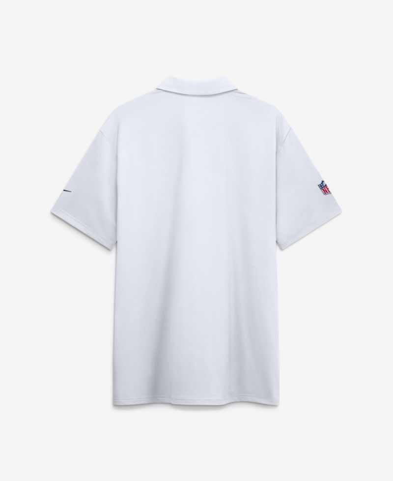 Men's White Dallas Cowboys Sideline Powerful Blocking Dri-FIT Tour Polo Shirt