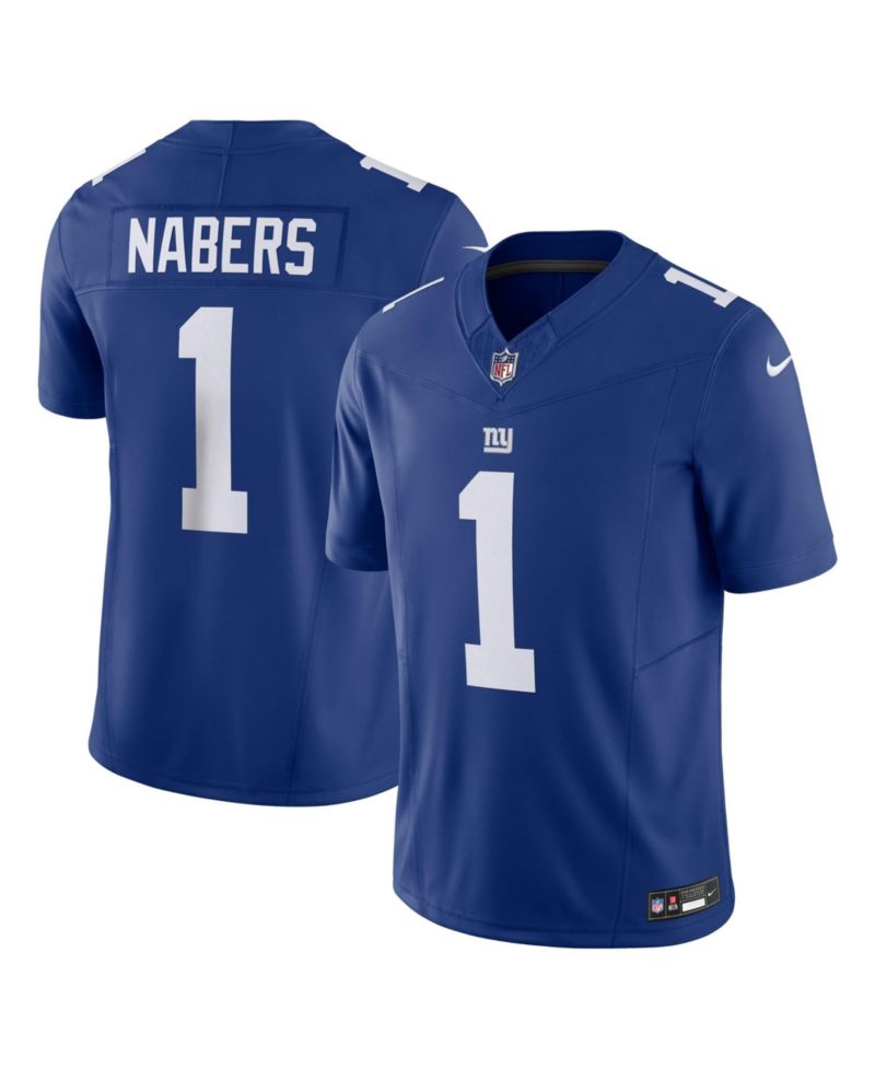 Men's Malik Nabers Royal New York Giants Vapor F.U.S.E. Limited Jersey