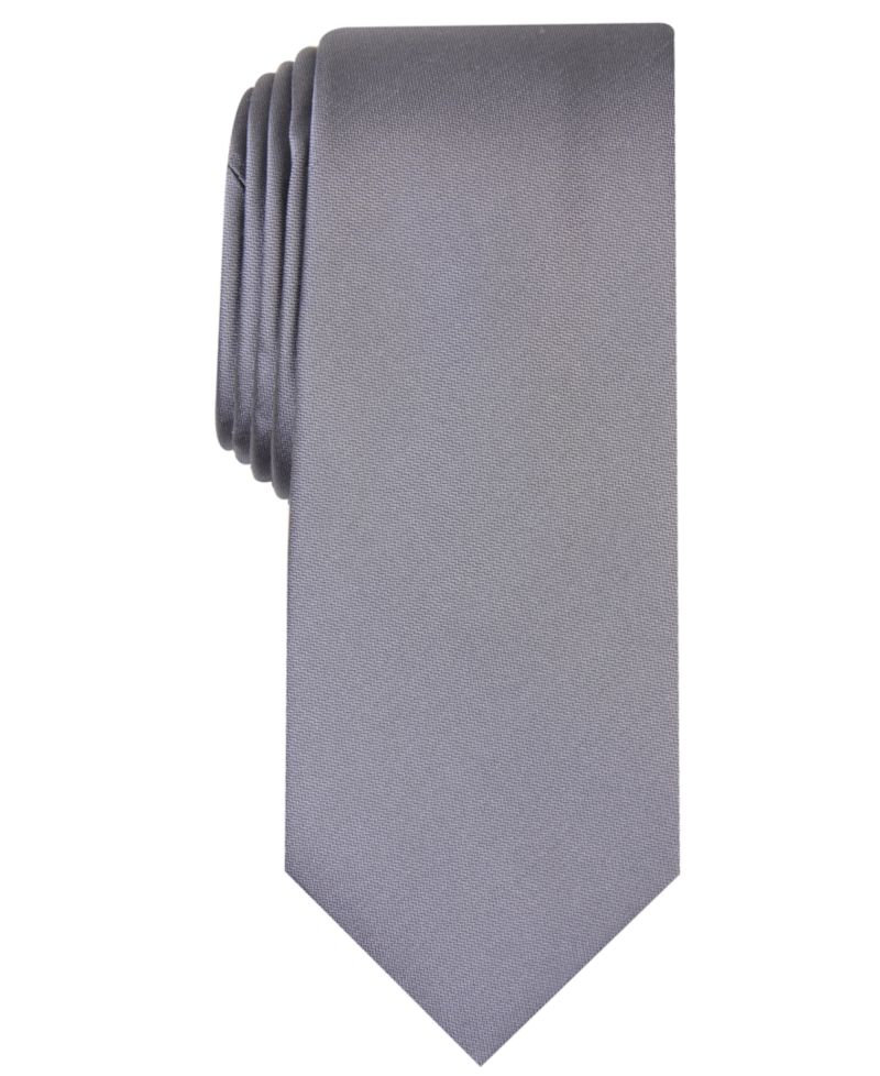 Men's Solid Texture Slim Tie
