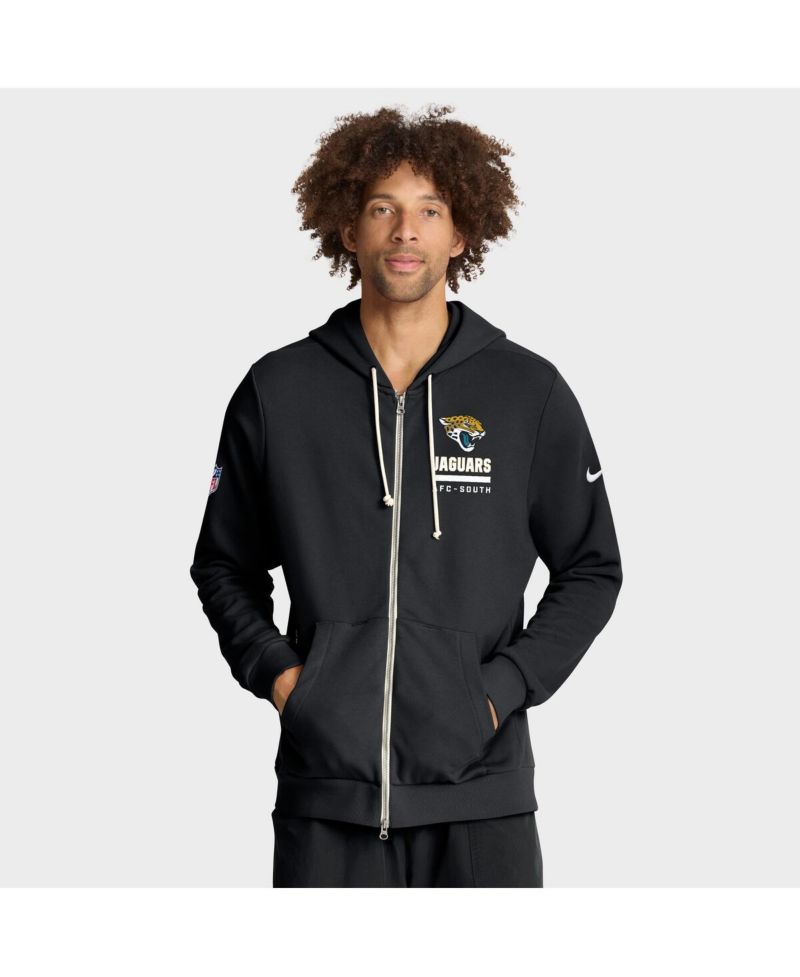 Men's Black Jacksonville Jaguars Sideline Standard Issue Utility Player Dri-FIT Full-Zip Hoodie