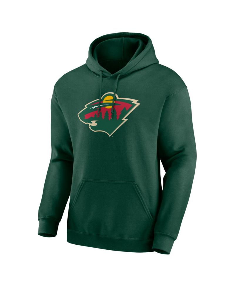 Men's Green Minnesota Wild Essential Hoodie