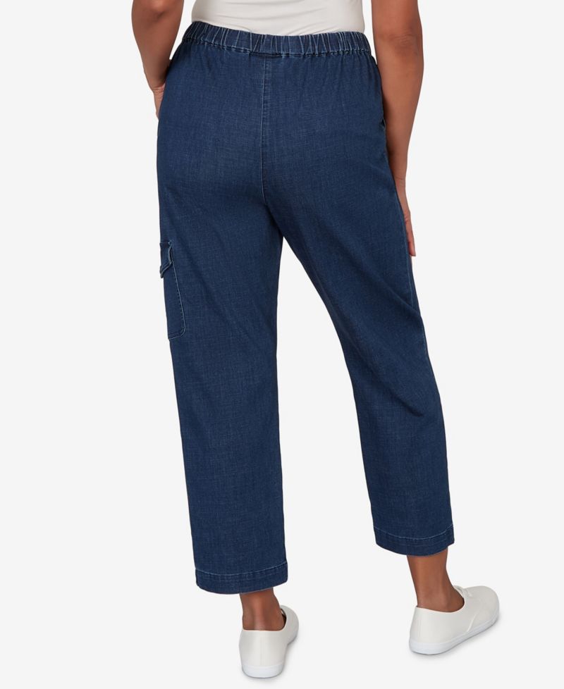 Petite Pull-On Cargo Pocket Jeans