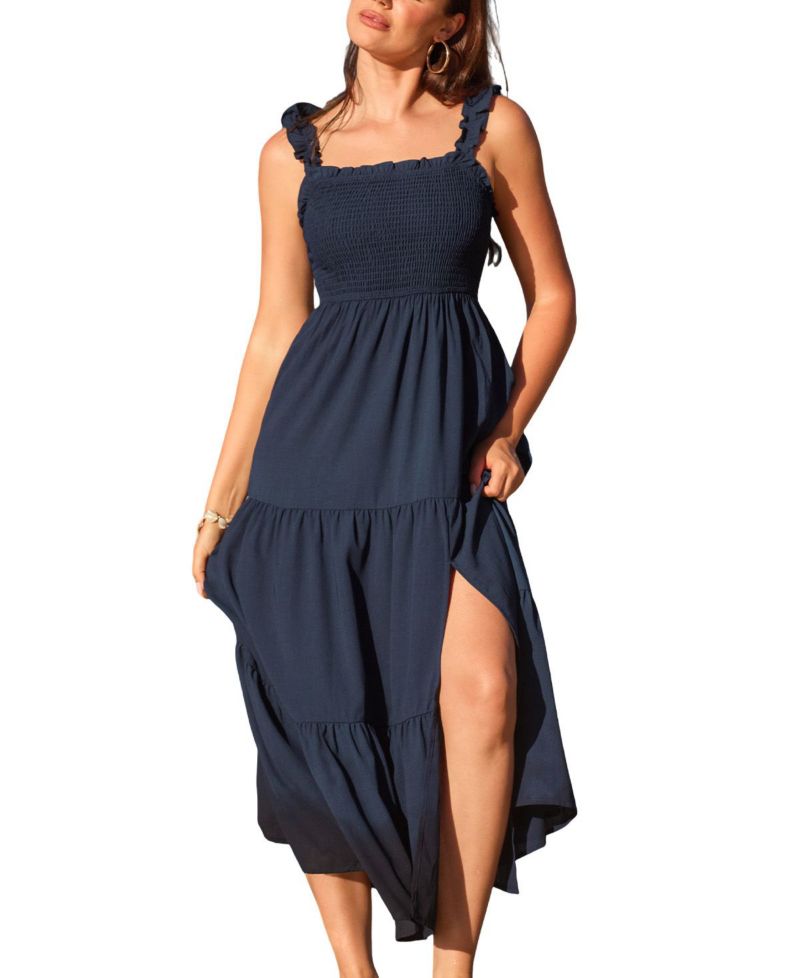 Women's Bonus Points Blue Maxi Beach Dress