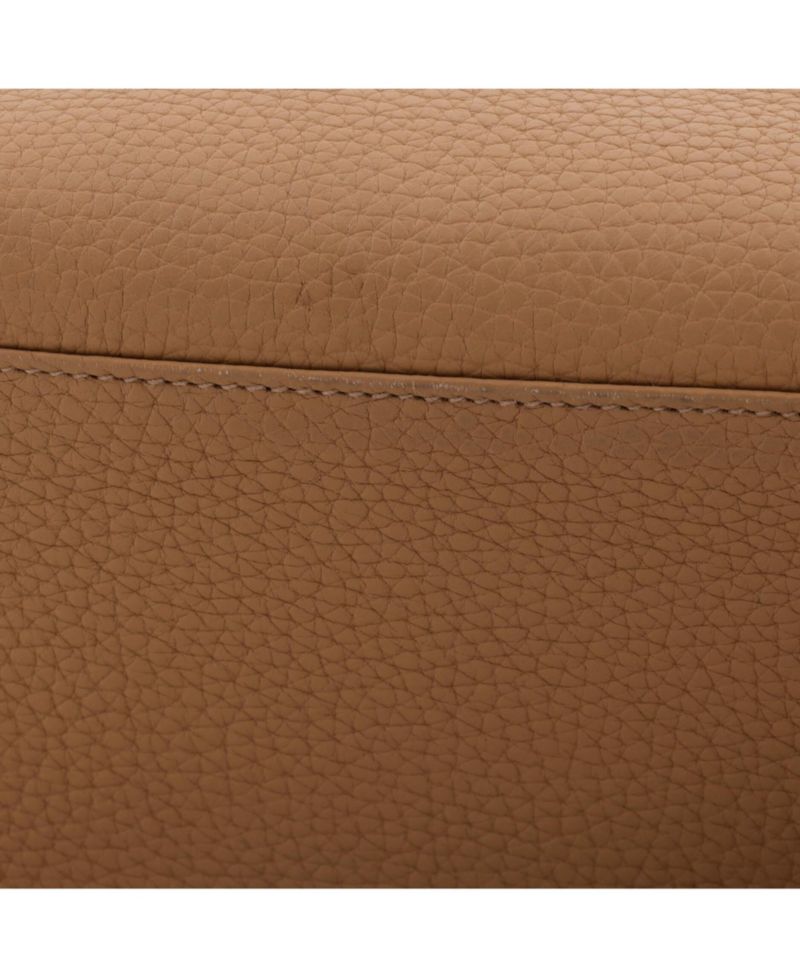 Pre-Owned Hermes Kelly 28 Handbag Brown Togo with Gold Hardware