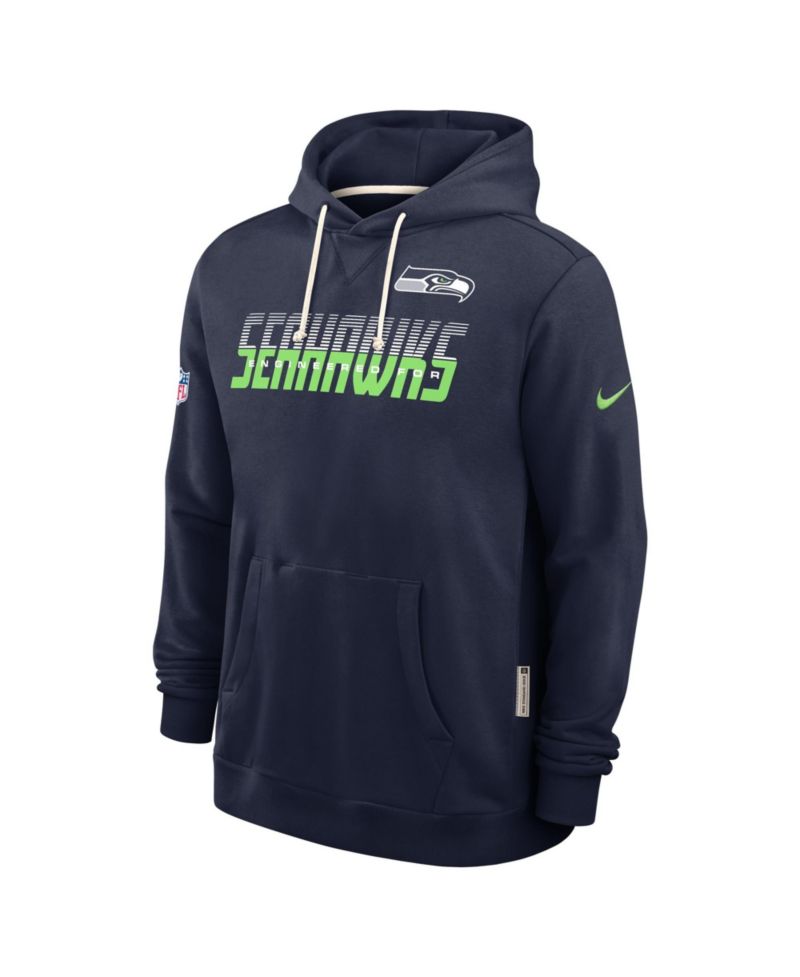 Men's Seattle Seahawks Sideline Standard Issue Hooded Fleece Pullover Hoodie