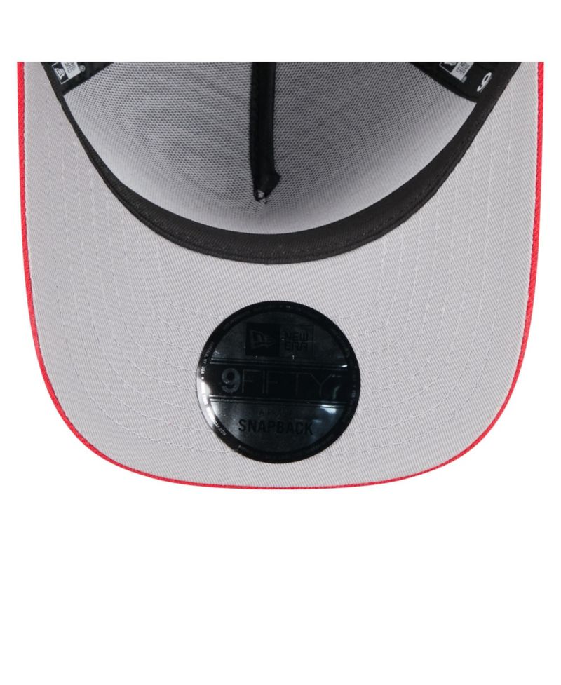 Men's Black/Red Kansas City Chiefs 2025 NFL Draft A-Frame 9FIFTY Snapback Hat